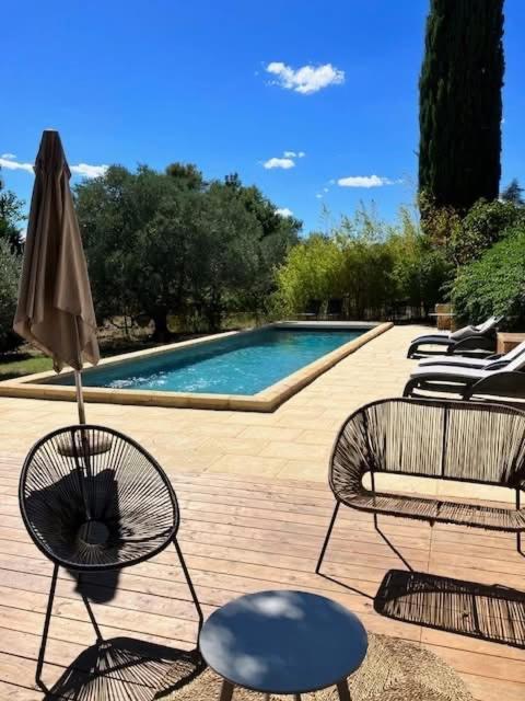 Le Mas Du Cypres, 12 Pers Et Piscine Aigaliers Εξωτερικό φωτογραφία
